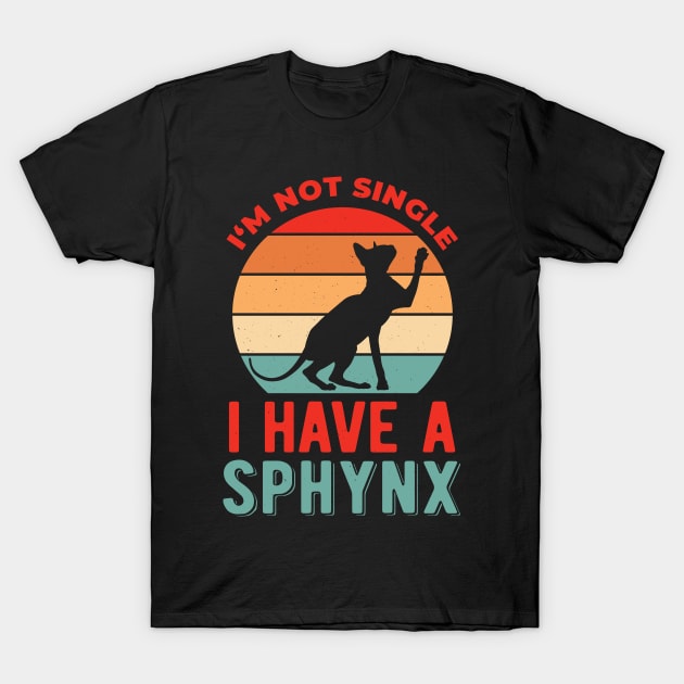 Funny Sphynx Cat T-Shirt by TheVintageChaosCo.